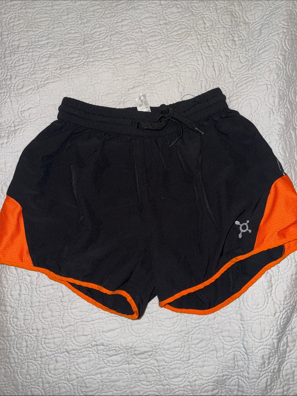 Orangetheory- Black & Orange Women's Athletic Shorts - Performance Running Short